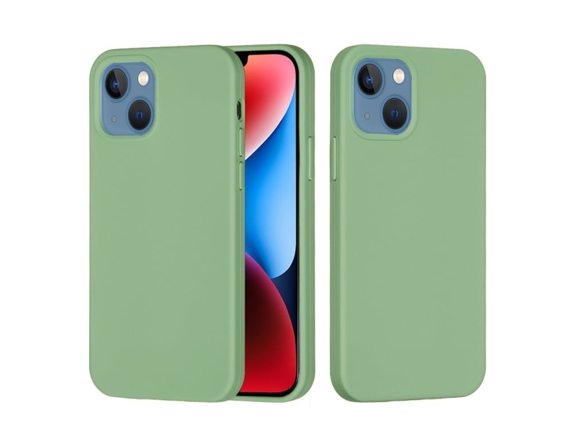 Lurelia Capa Protetora Para Iphone 15, Em Silicone E Pc, Cor Sólida, Interior Em Microfibra, Recortes Precisos E Anti-riscos