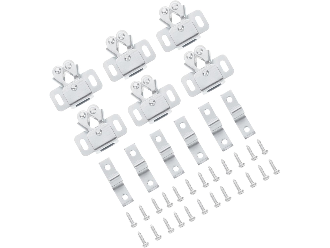 Uonlytech 35 Peças Fecho De Porta Armário Reforçado Com Mola Esfera Silenciosa E Trava Rolete Duplo, Ideal Closet
