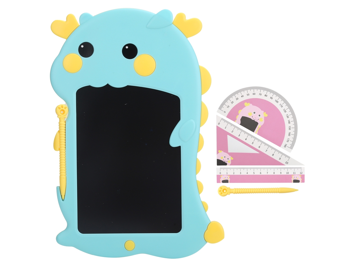 Tábua de Escrita Mali LCD Colorida 8.5 Polegadas com Desenho Animado para Estudantes Azul