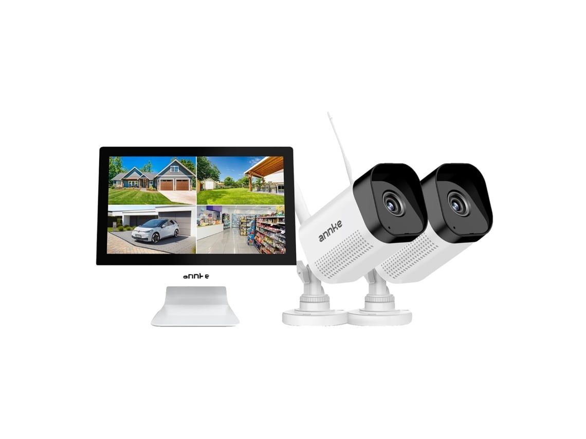 Câmera De Segurança, Resolução De 8mp, Visão Noturna De Até 30 Metros, 2pcs 8mp Câmeras