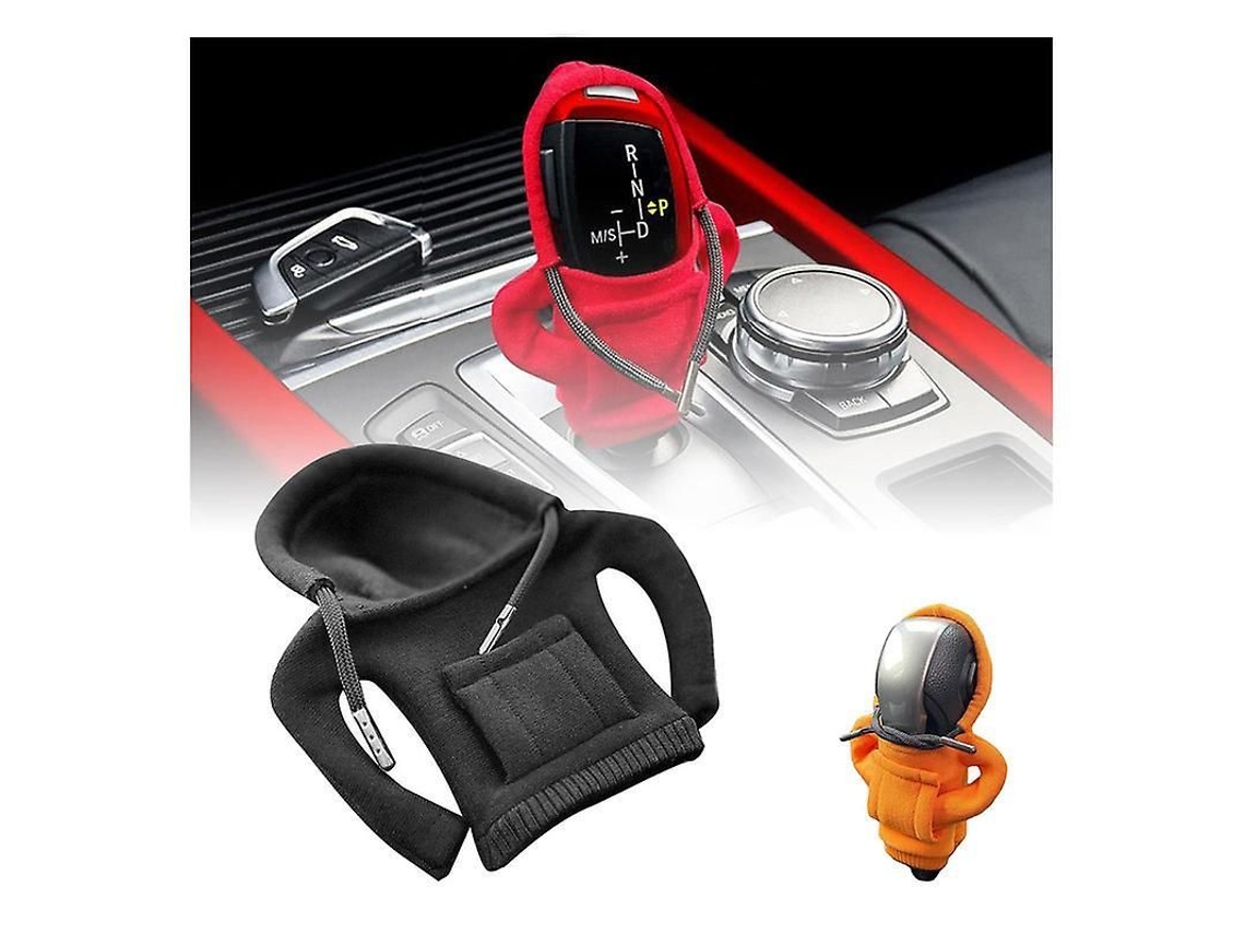 Cubre Maçaneta De Cambio De Carro Suéter Mini Acessório Interior Automotivo De Alta Qualidade Negro