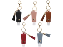 Com 5 Frascos Vazios De 30ml Com Chaveiros, Frascos De Viagem À Prova De Vazamentos Para Loção.