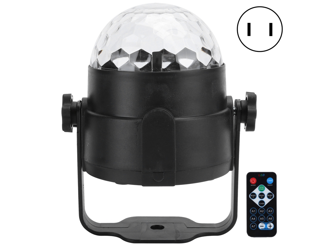 Luz de Palco Led Mini RGB Controle Som Festa Iluminação Férias | S/MARCA