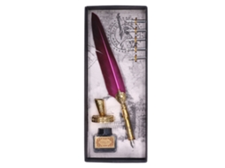 Pluma Pluma De Pena Vintage Para Caligrafia Com Elegância Exquisita Presente Roxo Escuro