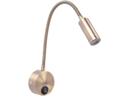 Luminária de Parede Led Branca Quente de 3w para Quarto com Interruptor, Ajustável, para Leitura Ao Lado da Cama, com Projetor. SFUSHOS