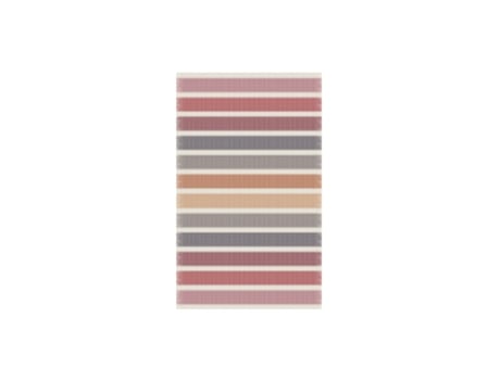 Toalha Praia 100x180 Riscas Rosa Lasa