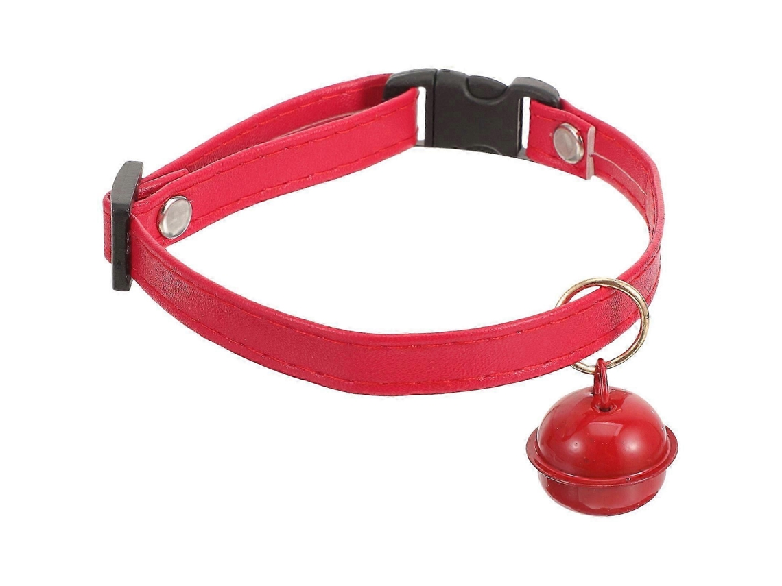 Colar Ajustável Para Gato Com Sino, Vermelho