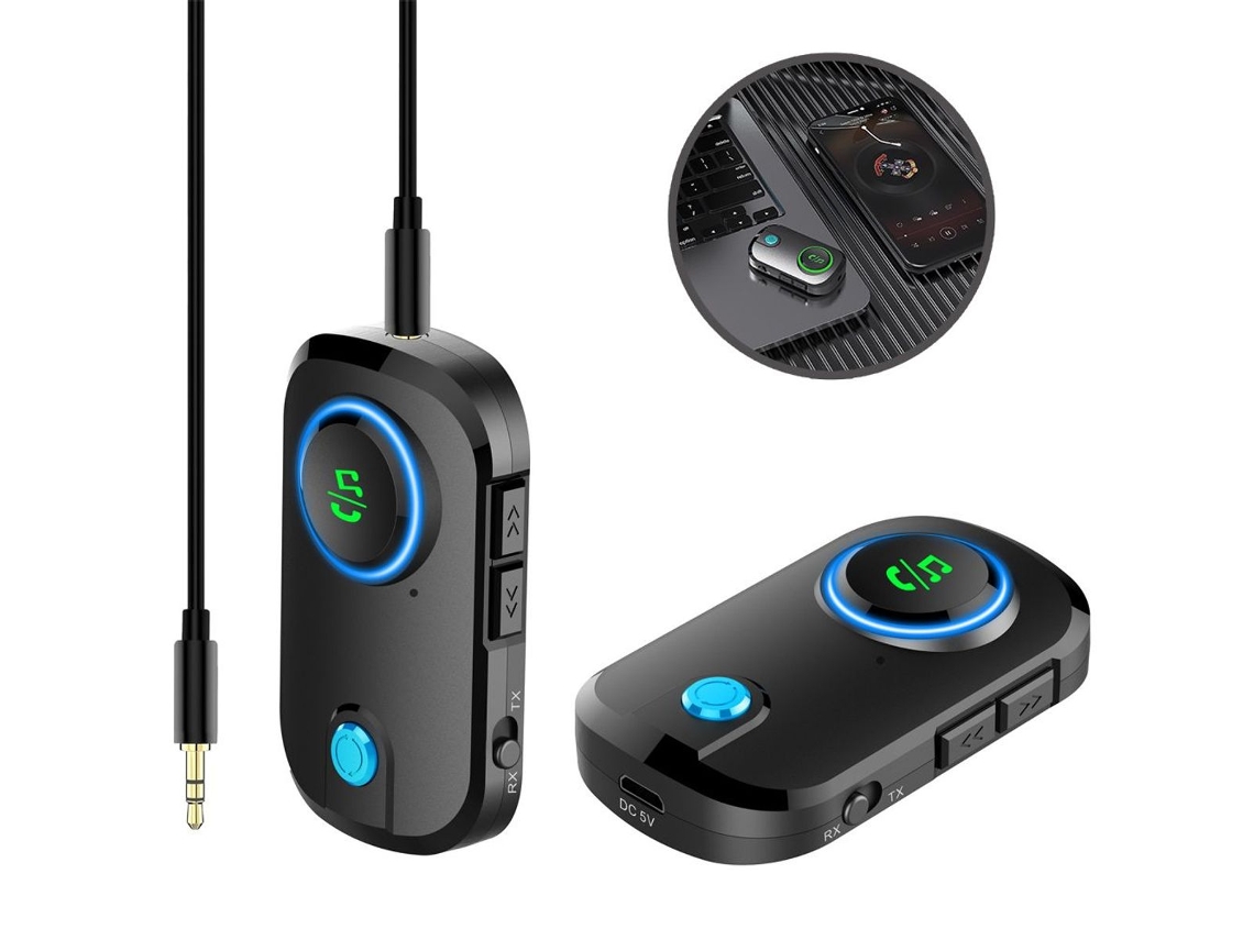 Conversor Com Controle De Volume Bluetooth Áudio Digital Para Analógico