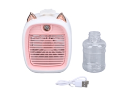 Ventilador de mesa com nebulização mini USB 220ml S/MARCA