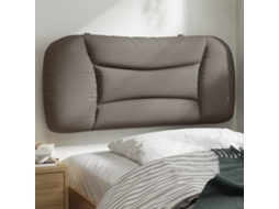 Vidaxl Almofadão De Cabeceira Hvar 80 Cm Tecido Cinzento-acastanhado
