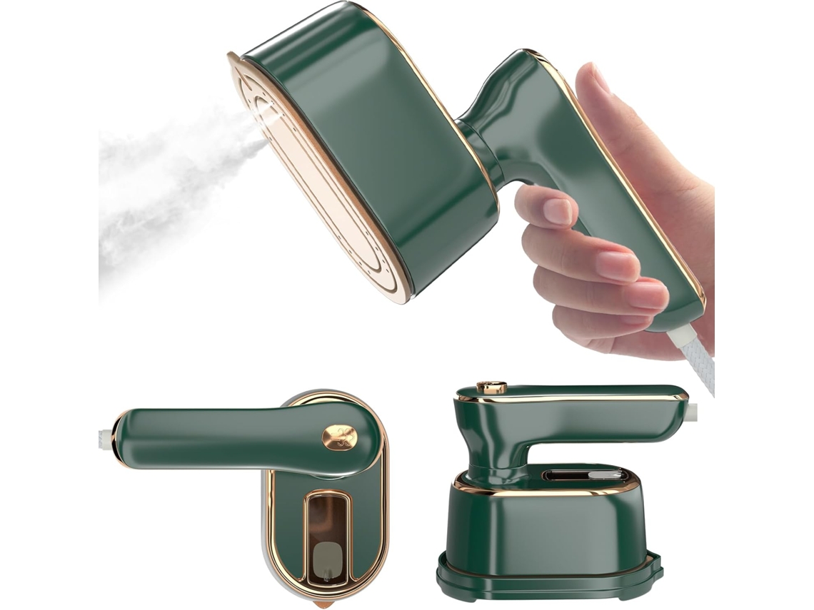 Mini ferro de passar a vapor para viagem, pequena máquina de passar roupa portátil, ideal para viagens, dormitórios e utensílios domésticos Lyx