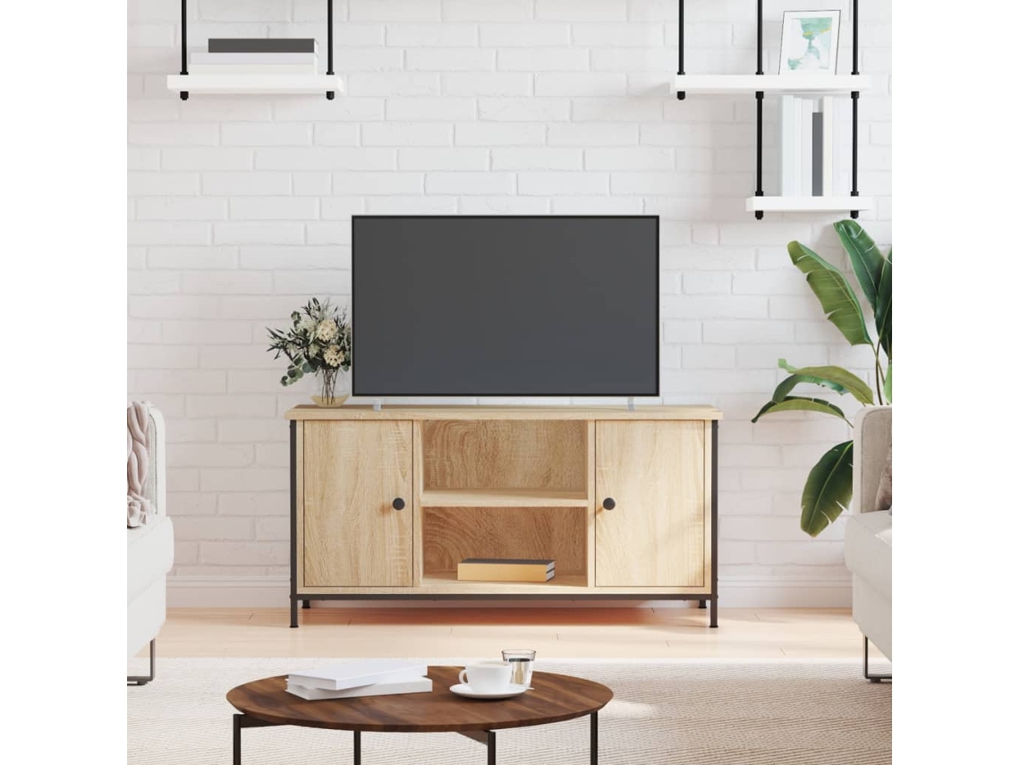 Vidaxl Móvel De Tv 100x40x50 Cm Derivados De Madeira Carvalho Sonoma