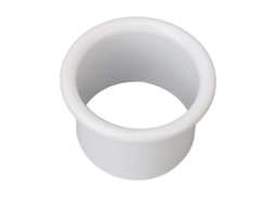 Suporte para secador de cabelo em aço inoxidável, embutido, para banheiro, casa ou salão de beleza, branco.