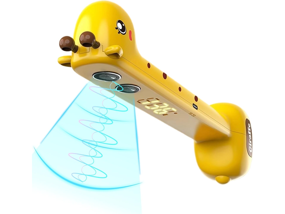 Régua De Altura Digital Ultrassônica Com Lcd, Girafa De Desenho Animado | Régua De Altura