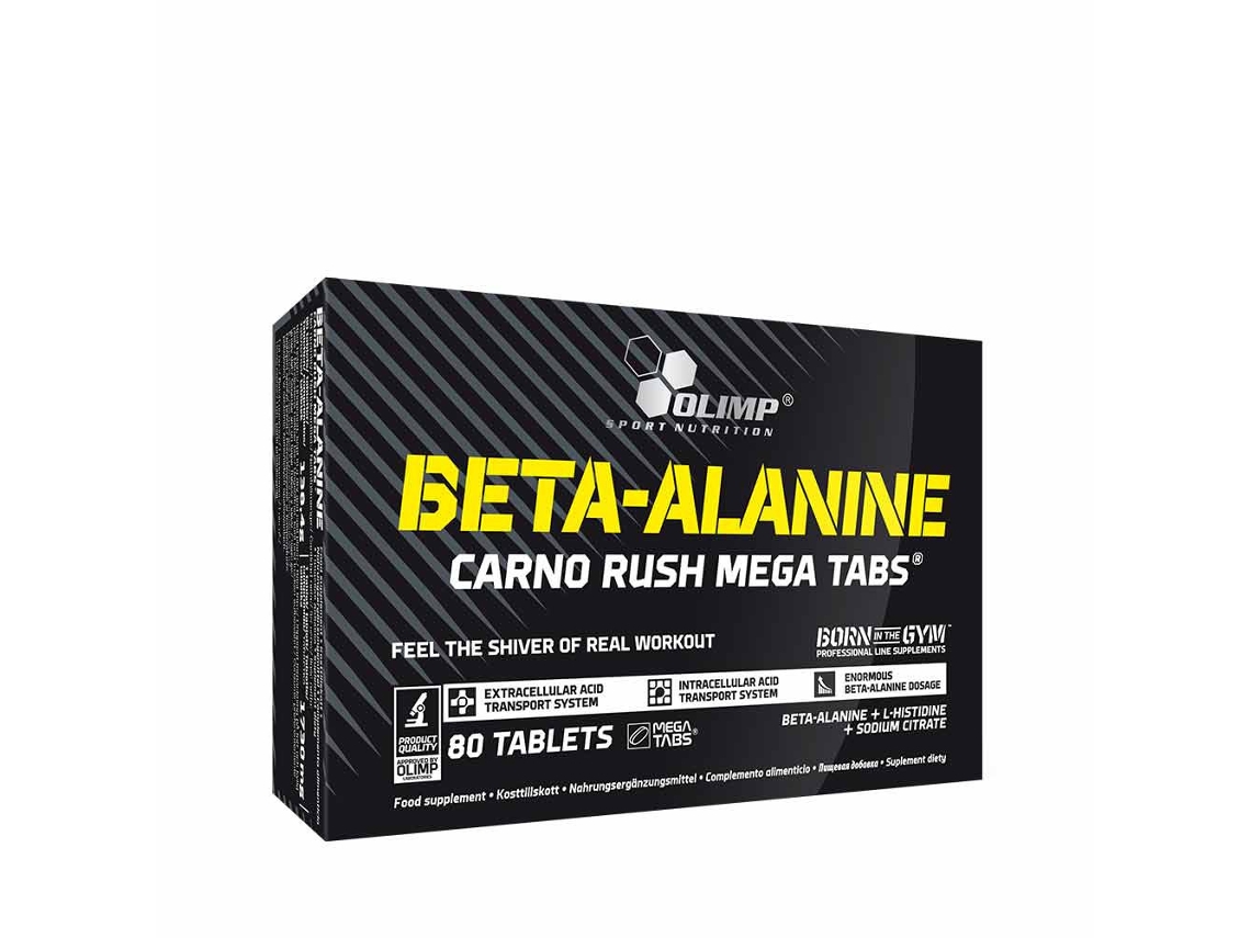 Beta Alanina Carno Rush Mega Tabs Olimp Desporto Nutrition (80 Comprimidos)