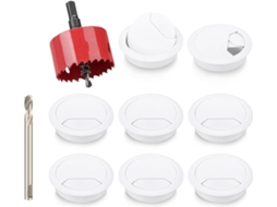 Conjunto De 8 Peças Passa-fios Para Mesa Com Serra Copo, 60 Mm (2,4