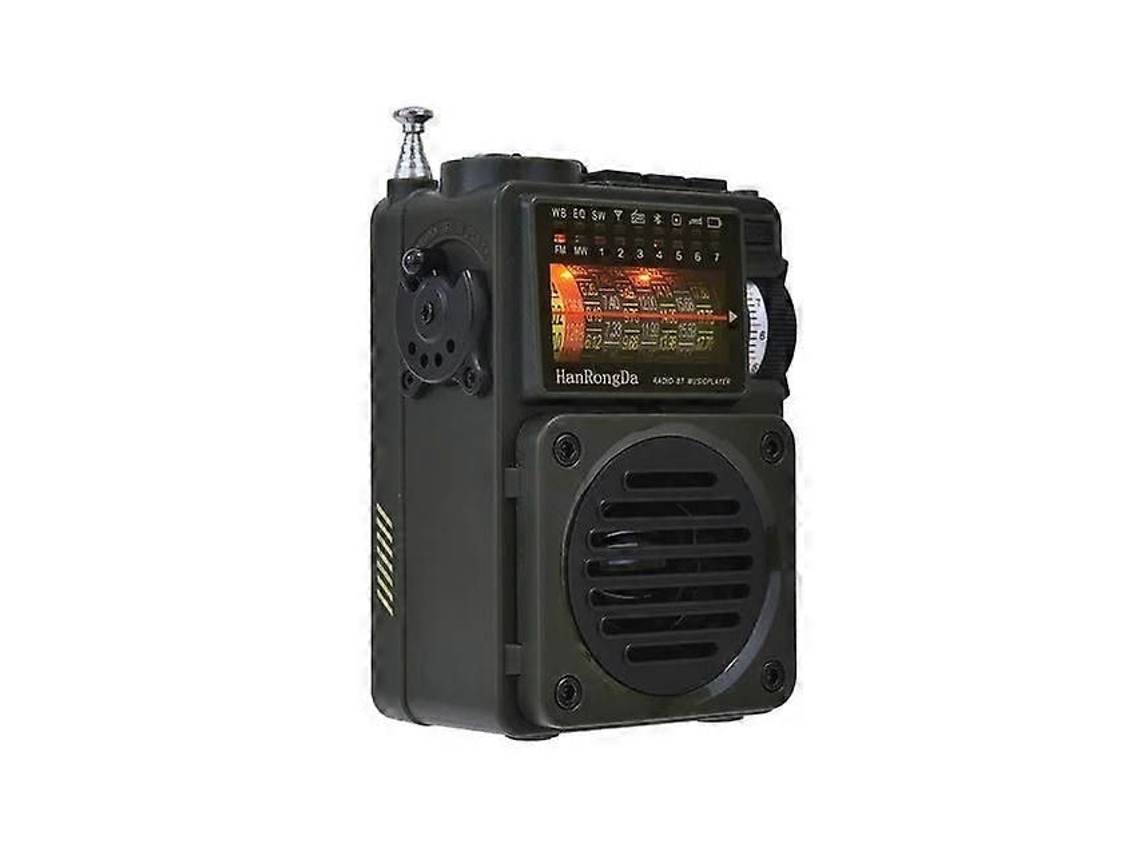 Rádio Compatível Com Bluetooth, Amplo Alcance, Recarregável Via Usb.