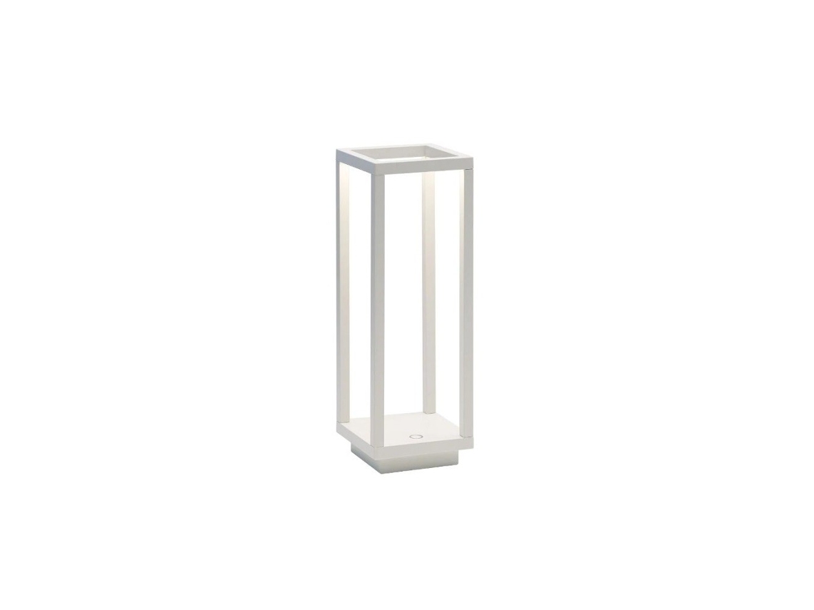 Lanterna De Mesa Para Casa Led Branco 2,2w A Pilhas Ip54 Zafferano 3000k 12h Potência Máxima Em Alumínio