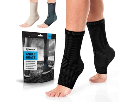Powerlix tornozelo cinta 2 pacote tornozelo cinta para homem/mulher ligamento danos suporte esportes proteção lesão recuperação tornozelo cinta