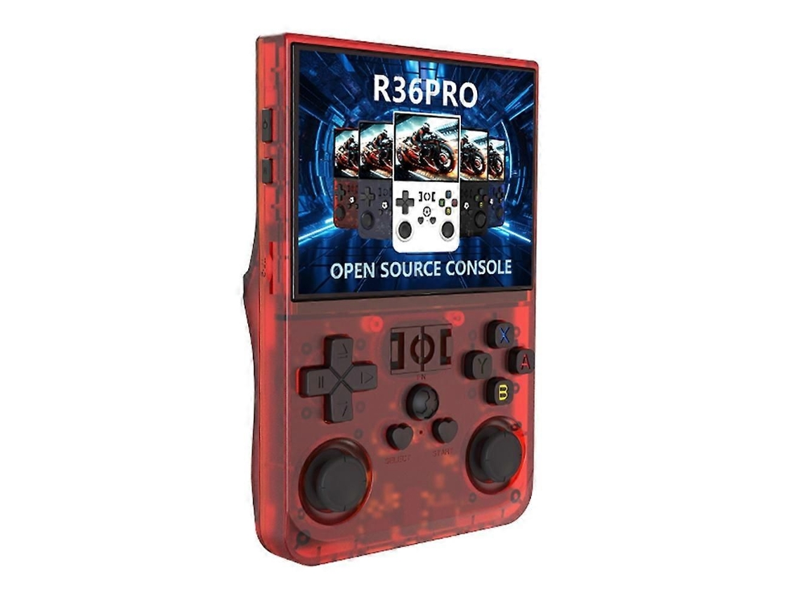 Console de Jogos Portátil R36 Pro 128g Retro com Tela 3,5 Polegadas e Máquina Arcade Transpare Nte GOKOCO