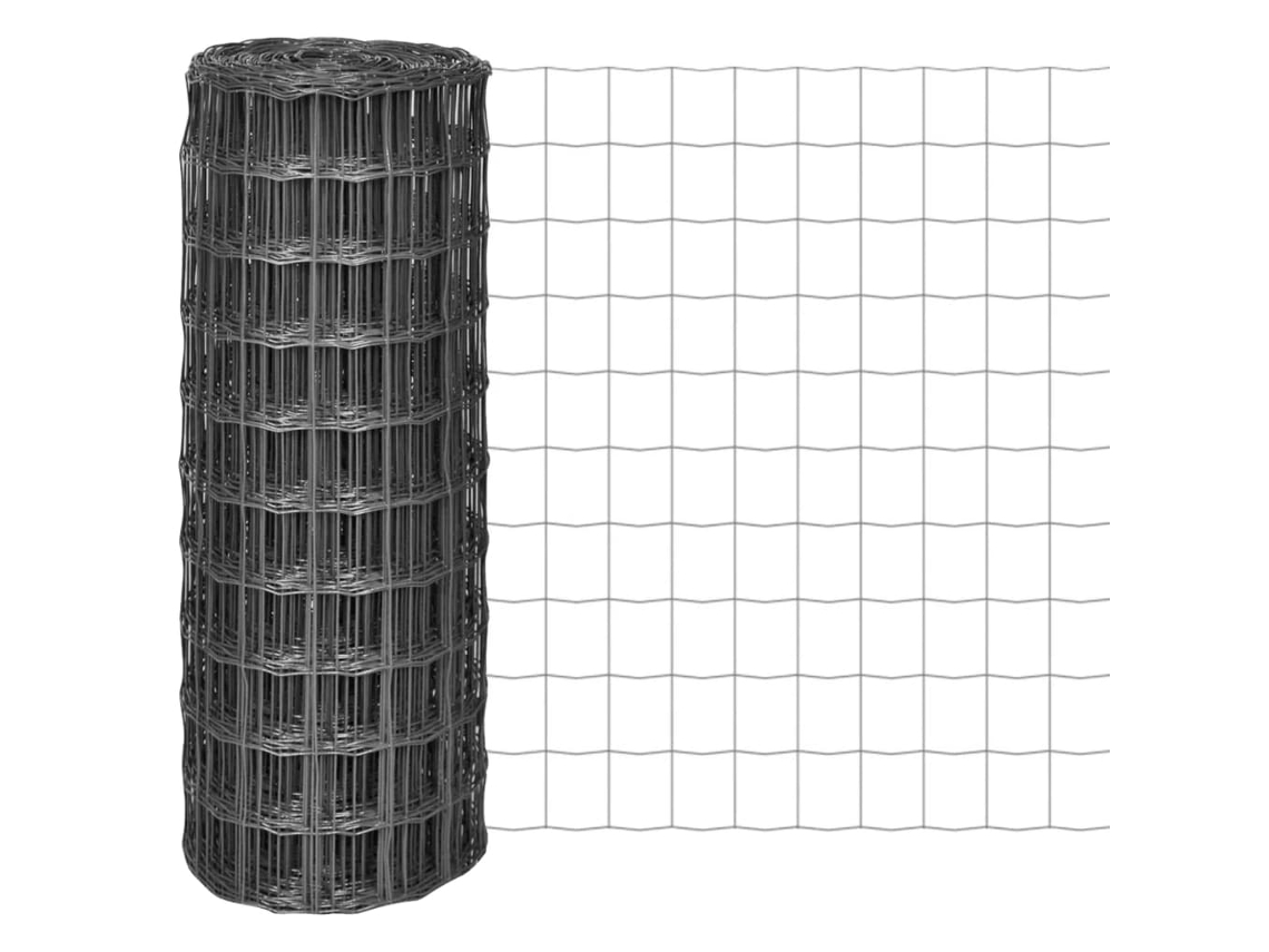 Vidaxl Cerca 10x1 M Aço Cinzento