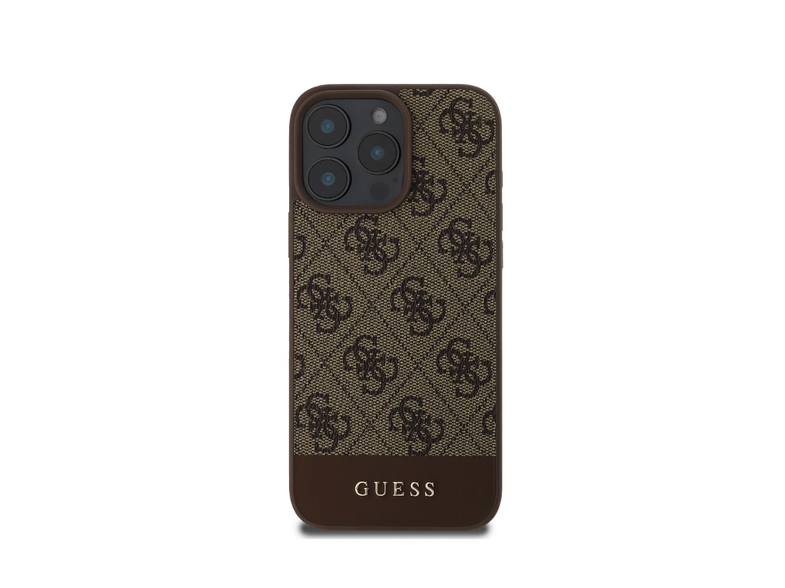 Capa Edition Ultra Chic Para Iphone 16 Pro Max Guess Acrílico Castanho