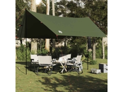 Vidaxl Lona De Campismo 438x376x212 Cm Impermeável Verde Azeitona