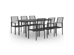 Dining Set, Dining Sets Vidaxl Preto Aço (n/a)