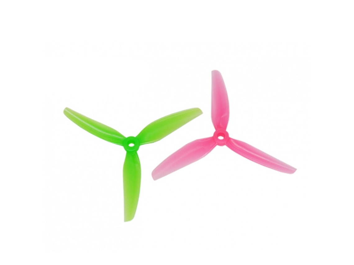2 Pares/10 Pares de Hélices Hqprop Ethix S3 Watermelon 5031 5x3.1 de 5 Polegadas com 3 Pás em Policarbonato para Drones Rc de Corrida Fpv. MDUG