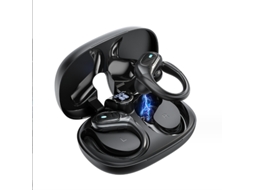 Fone TWS Esportivo Bluetooth 5.3, Sem Fio, IP7, Estéreo 3D para iOS e Android Preto JIAPEI