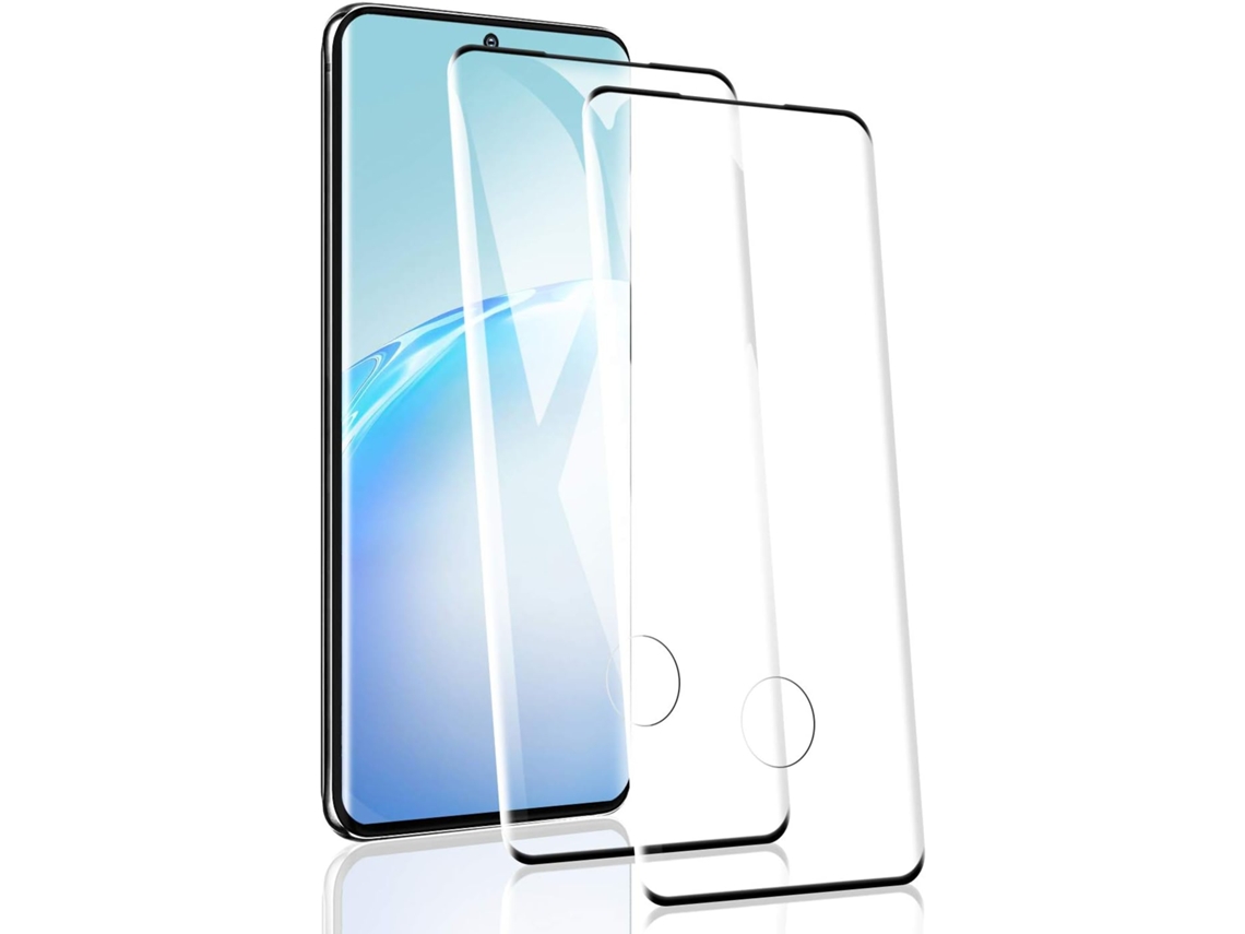 Conjunto de Películas de Ecrã Filme Cobertura Total Dureza Sem Bolhas Protetor para Samsung Galaxy S20 Plus HONGWE. Vidro Temperado (2un)