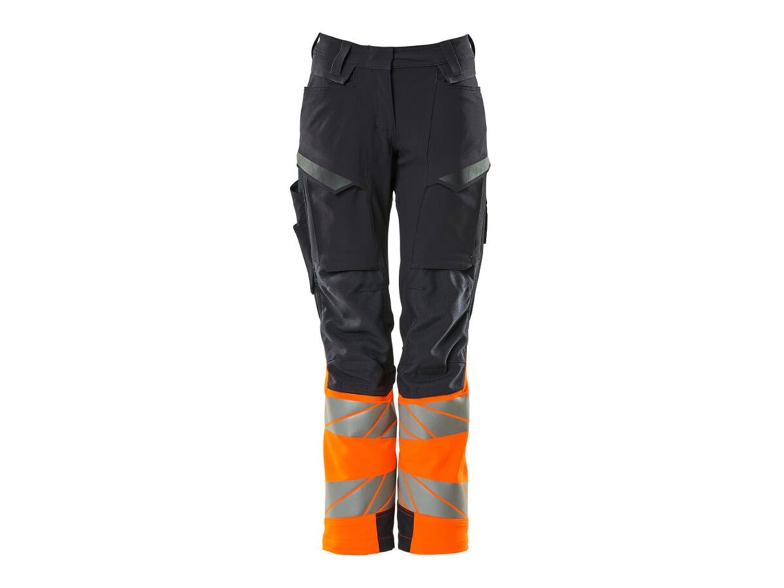 Calças Grandes Com Bolsos Para Joelheiras Accelerate Safe 19178 Preto 36 / 30 MASCOT