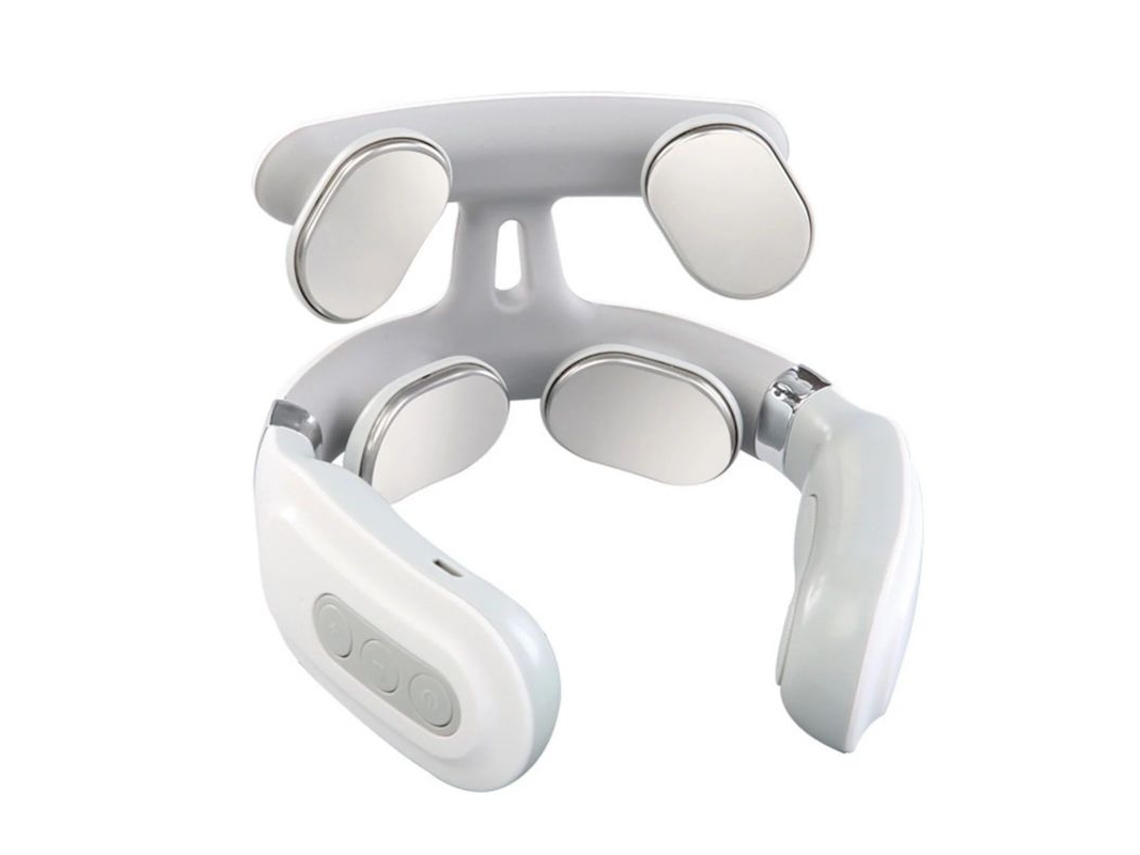 Massageador Cervical De 4 Cabeças, Ajuste De Força, Carregamento Usb, Aquecimento Inteligente, Massageador De Pescoço, Cuidados Co Aquaforge