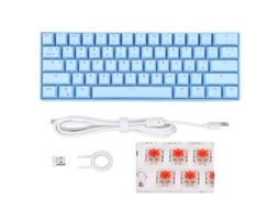 Teclado Mecânico LAXISCREED 61 Teclas Rgb 3 Modos