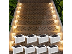 Luz Solar Externa Para Jardim, Luz Solar Externa À Prova Dágua Ip65, Festa Em Terraço, Branco Quente Zeuxo