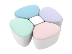 Dispensador De Fórmula Infantil Portátil Cuatro Compartimentos Caja Pp Almacenamiento Floral
