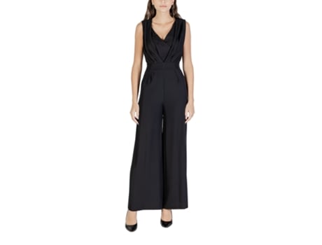 Macacão De Mulher Rinascimento Poliéster Preto (xl)