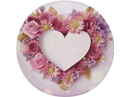 Almofada Redonda Para Assento Com Formato De Coração, Estampa Floral, Antiderrapante, Removível, Para Cadeira, Banqueta