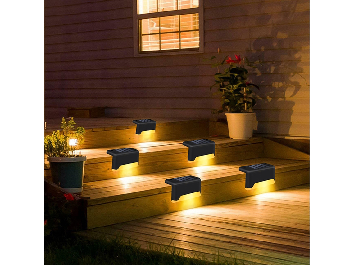 Luzes Solares para Degraus 4pcs | S/MARCA
