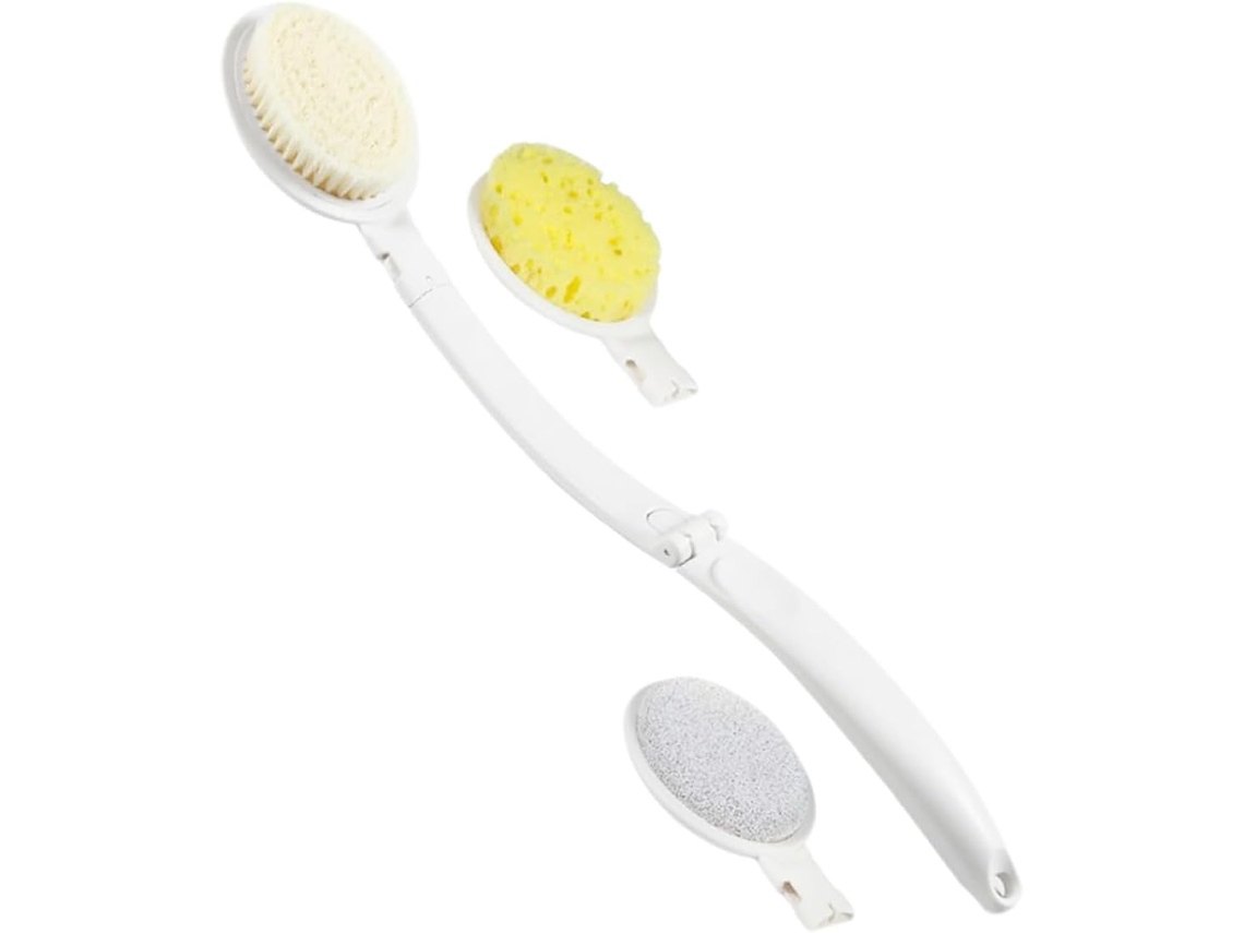 Vicasky 1-conjunto De Escova Banho Com Cabo Longo, Escova Corporal Esfoliante Macia, Escova De Limpeza Para Banho