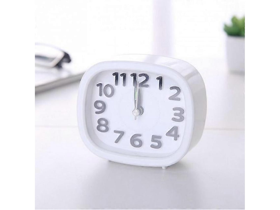 Creative Minimalist Mute Alarm Clocksquare White