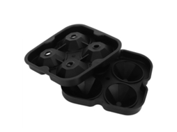 Mold De Gelo Reutilizável Formato Diamante Cozinha Preto
