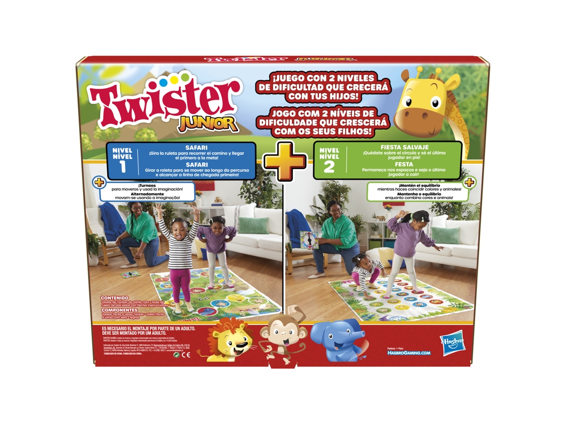 Jogo Infantil HASBRO GAMES Twister Junior (Idade Mínima Recomendada: 3 anos)