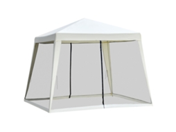 Sol Colonial Arbor Barnum com Mosquiteiros Bege Preto S/MARCA (3x3x2,45m)
