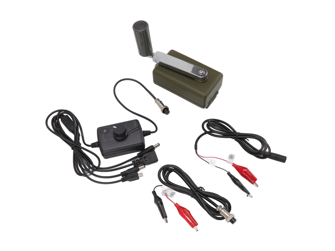 Gerador Manual Portátil Carregamento Emergencial Resistente à àgua