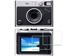 Protetor de Ecrã para Fujifilm Instax Mini Evo Película Pet para Lentes e Vidro Temperado para Câmeras CUICH (2 Pack)