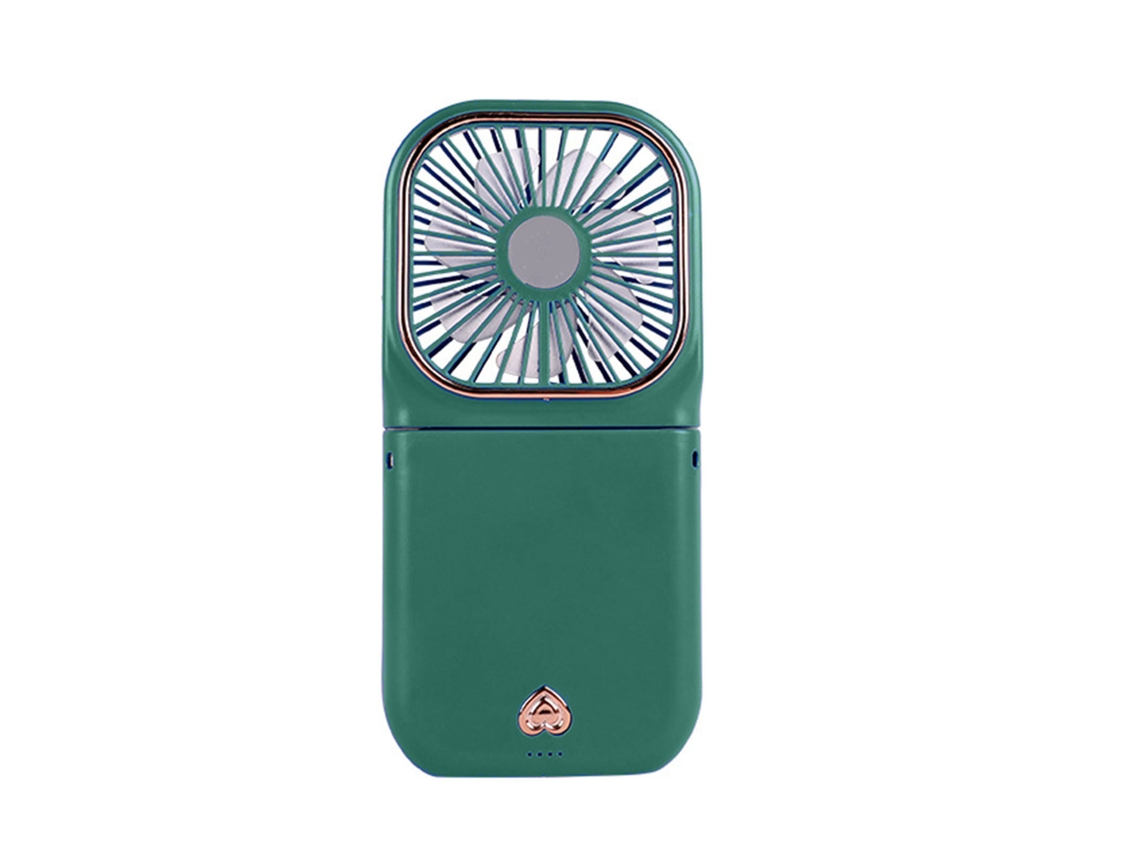 Powerfan Dobrável Portátil Recarregável com Gola para Caminhadas e Piqueniques, Verde LAXISCREED