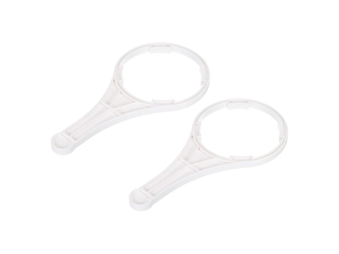 Chave Para Carcaça De Filtro De Água De 20 Polegadas, Em Plástico, Branca, Pacote Com 2 Unidades.