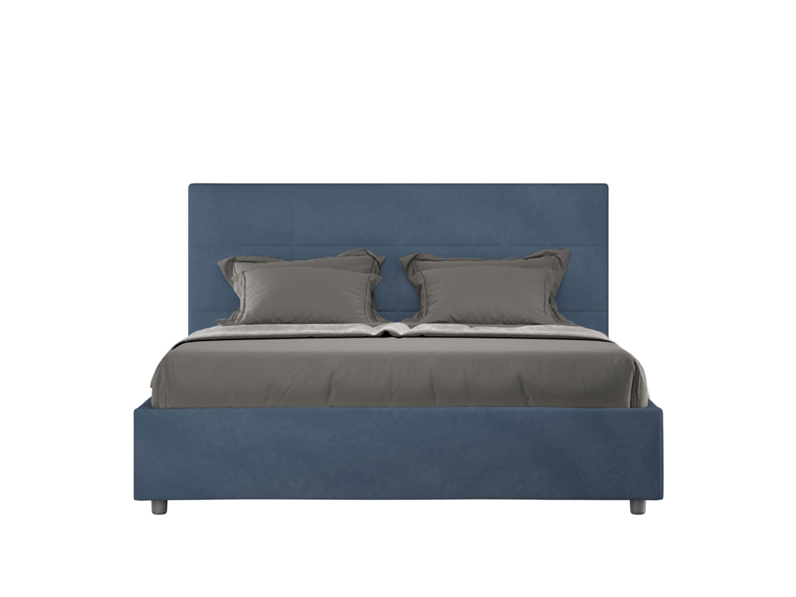 Cama Mika Base Acolchoada ITYHOME Microfibra Azul (160x190)
