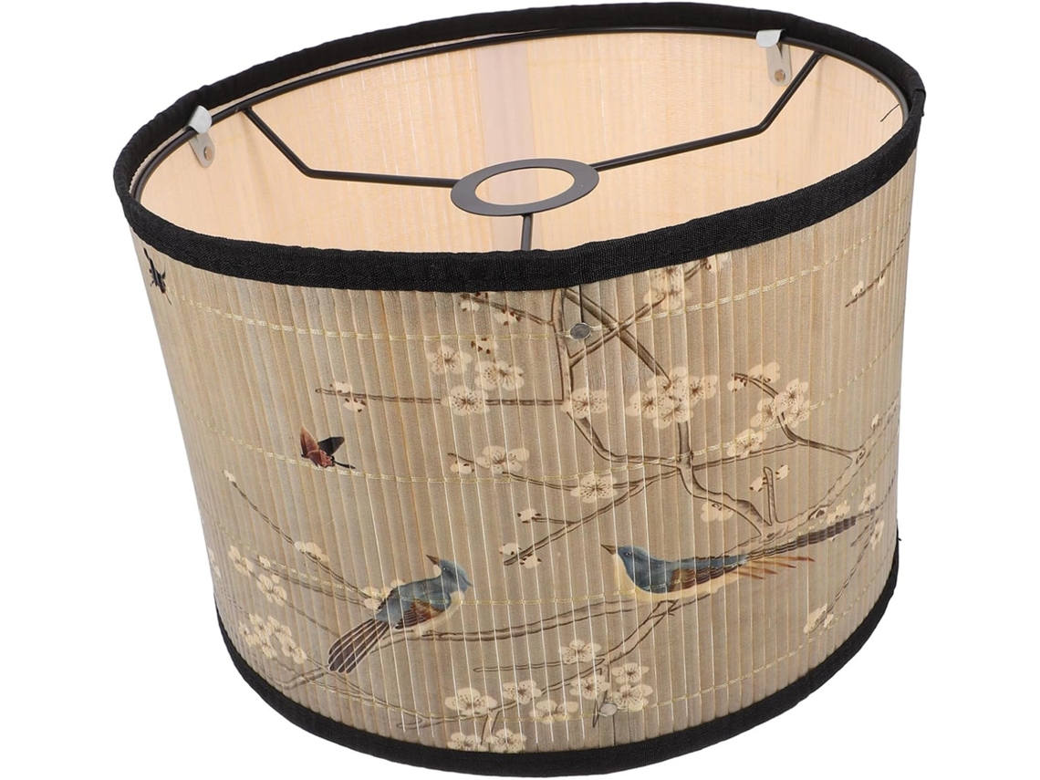 Capa de Bambu para Luminária Suspensa, Decoração para Casa, Tecida À Mão, Estilo Retrô. SFUSHOS